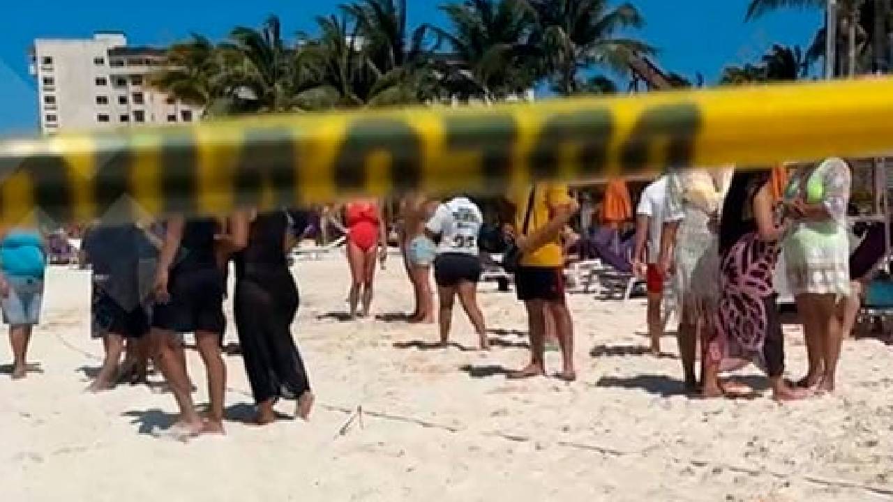 Acordonamiento en la playa por la muerte de un menor.