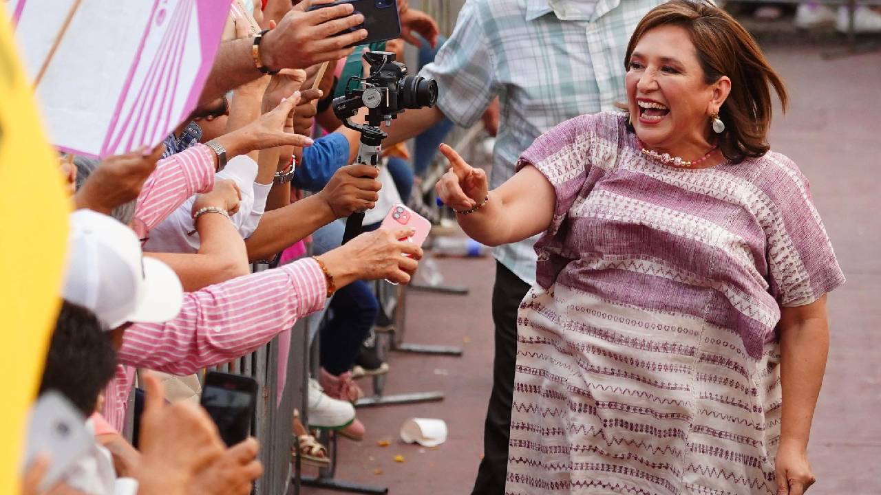 Xóchitl Gálvez, durante un evento proselitista.
