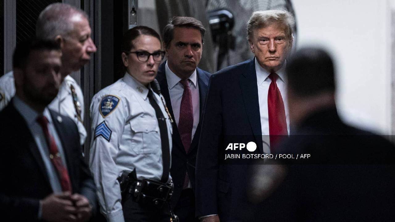 Primer día de juicio penal contra Donald Trump.