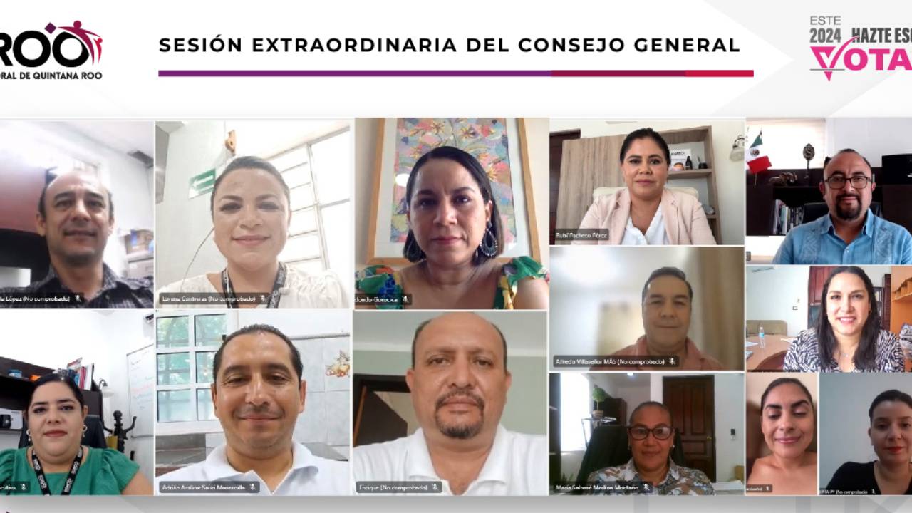Sesión extraordinaria del Ieqroo, vía remota.