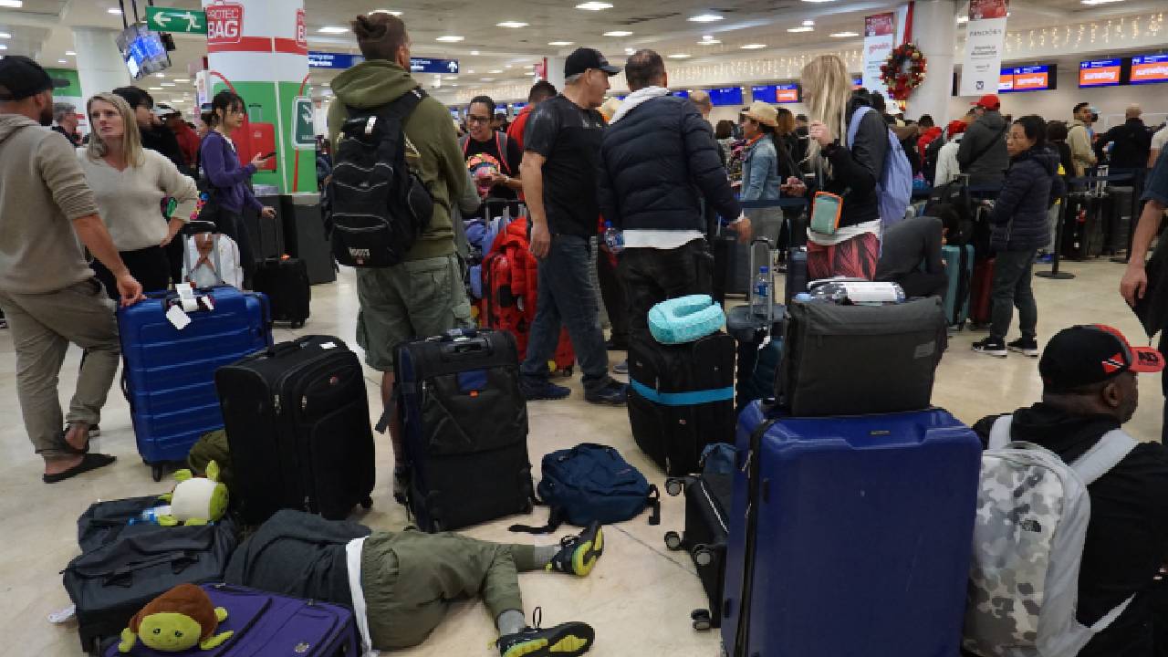 Los brasileños se encontraban en la terminal aérea.