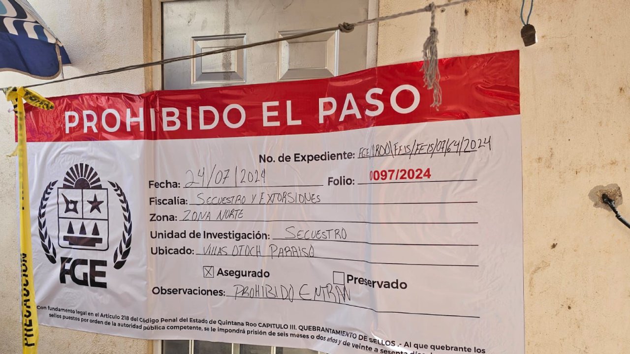 Un adolescente que había sido secuestrado fue rescatado de este lugar.