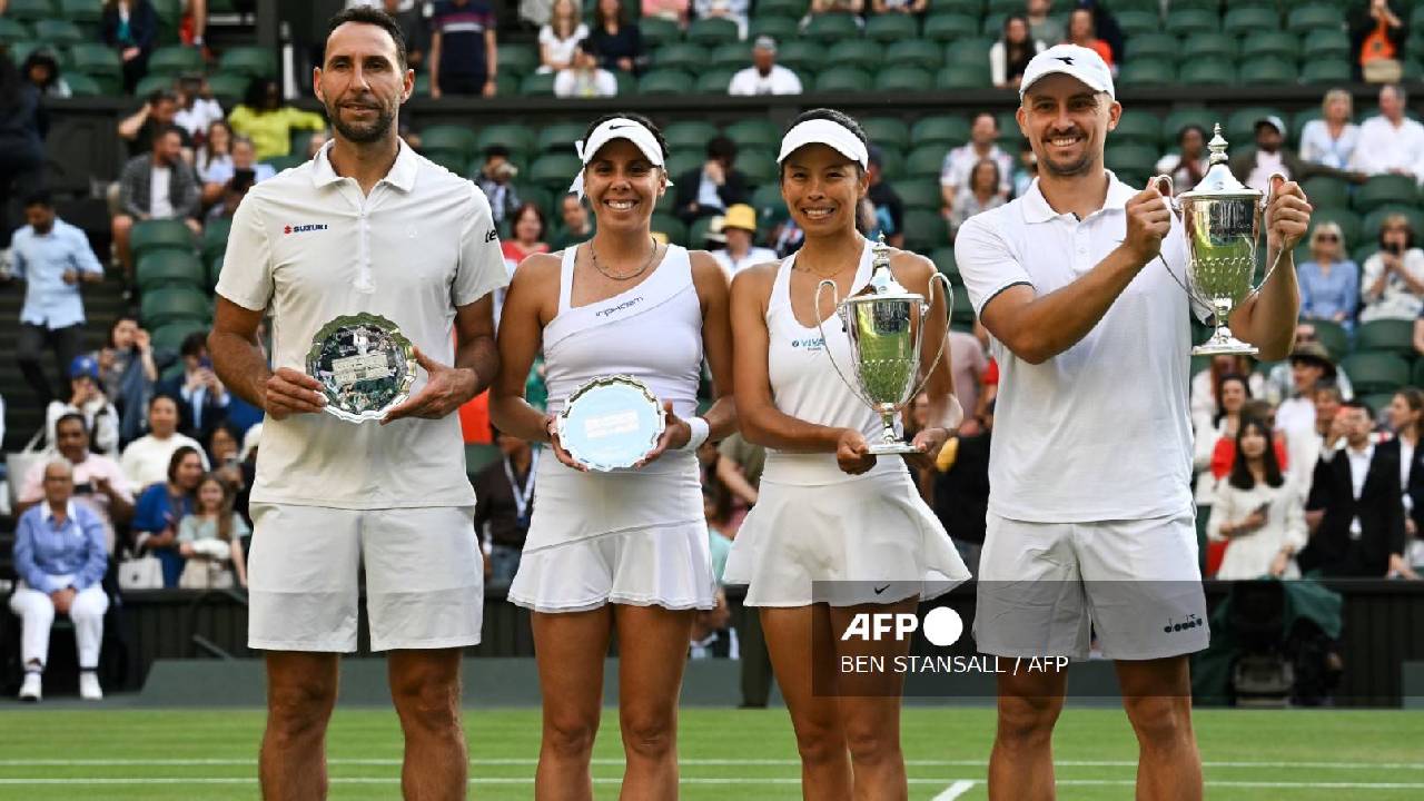 Mexicanos pierden en dobles en Wimbledon.