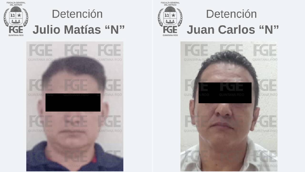 Durante el operativo fueron capturados Juan Carlos “N” y Julio Matías “N”, de nacionalidad mexicana.