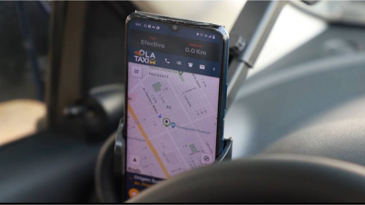 Plataforma de servicio de transporte privado Ola Taxi.