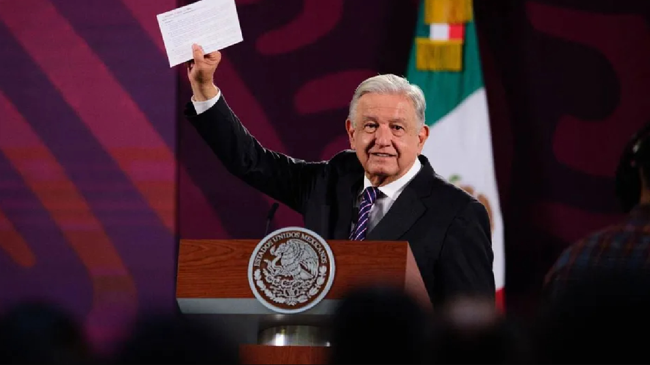 El presidente Andrés Manuel López Obrador, en su conferencia mañanera.