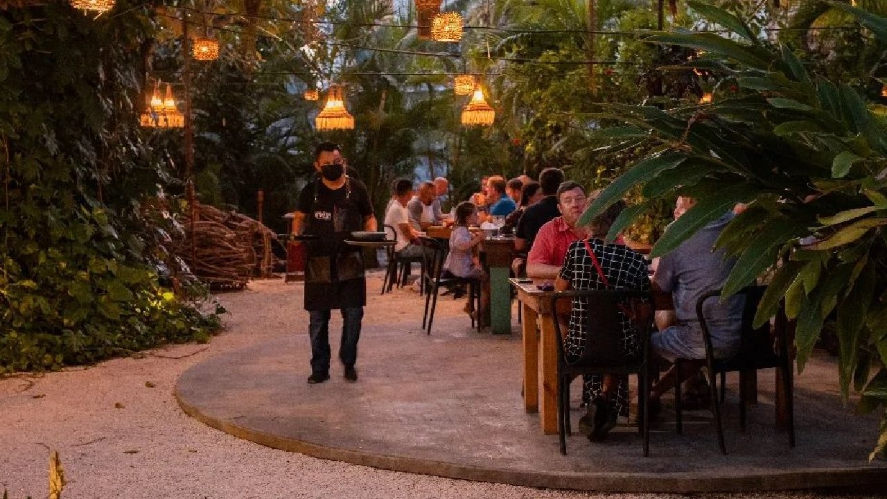 Restaurante Kondesa, en el Caribe Mexicano.