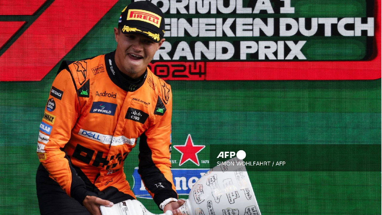 El piloto británico Lando Norris, se alzó con el triunfo.