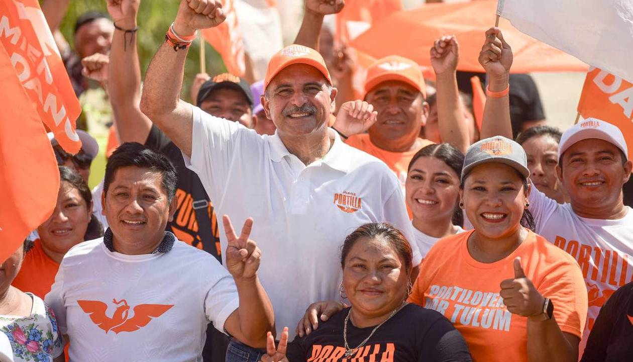 Jorge Portilla Manica, durante un recorrido como candidato de Movimiento Ciudadano, en mayo pasado.