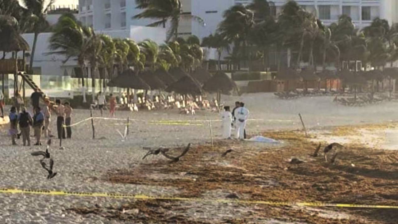 Muere joven turista en playa Gaviota Azul, Cancún.