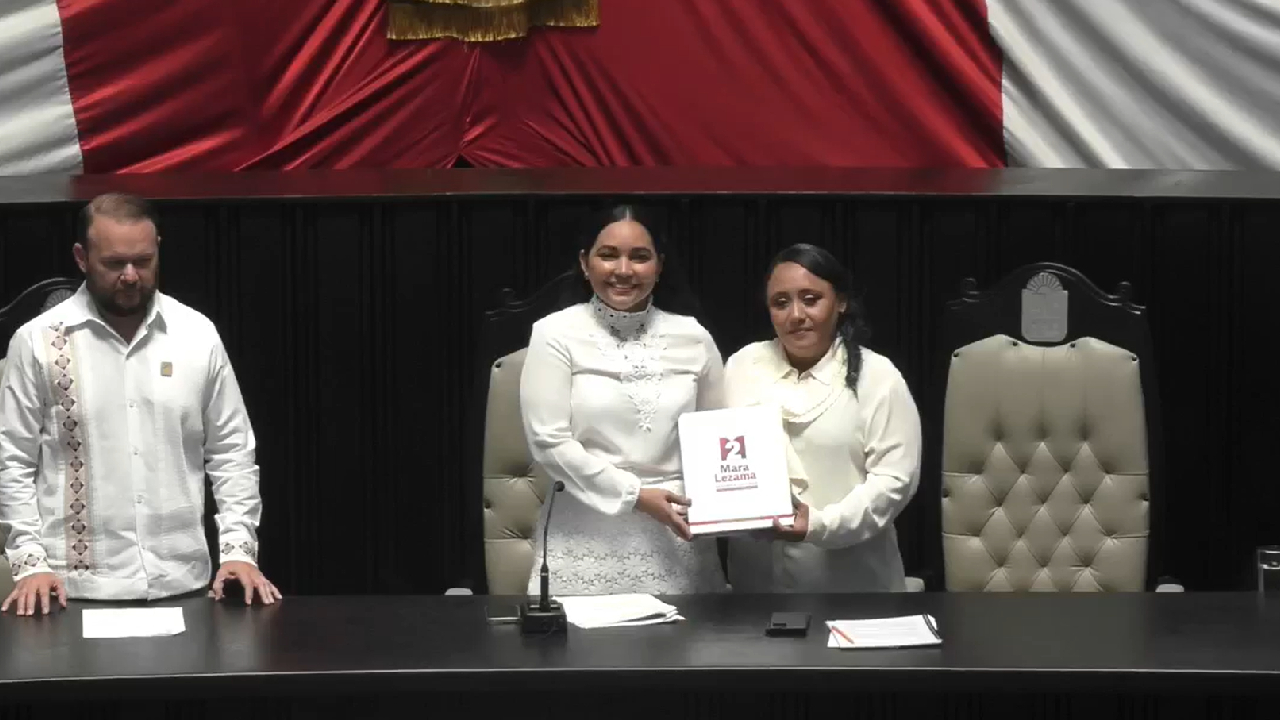 El Congreso recibió la glosa del II informe de gobierno de Mara Lezama.