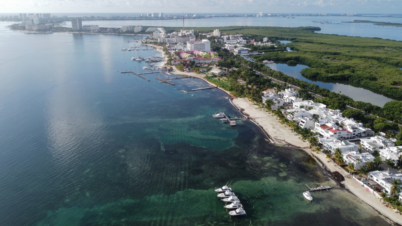 Sector náutico de Cancún.