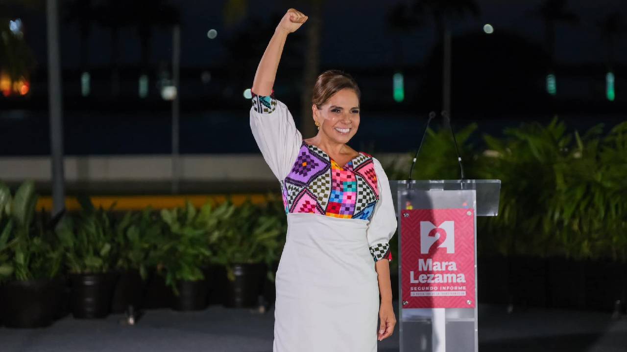 Mara Lezama rindió su Segundo Informe de Gobierno en Quintana Roo.
