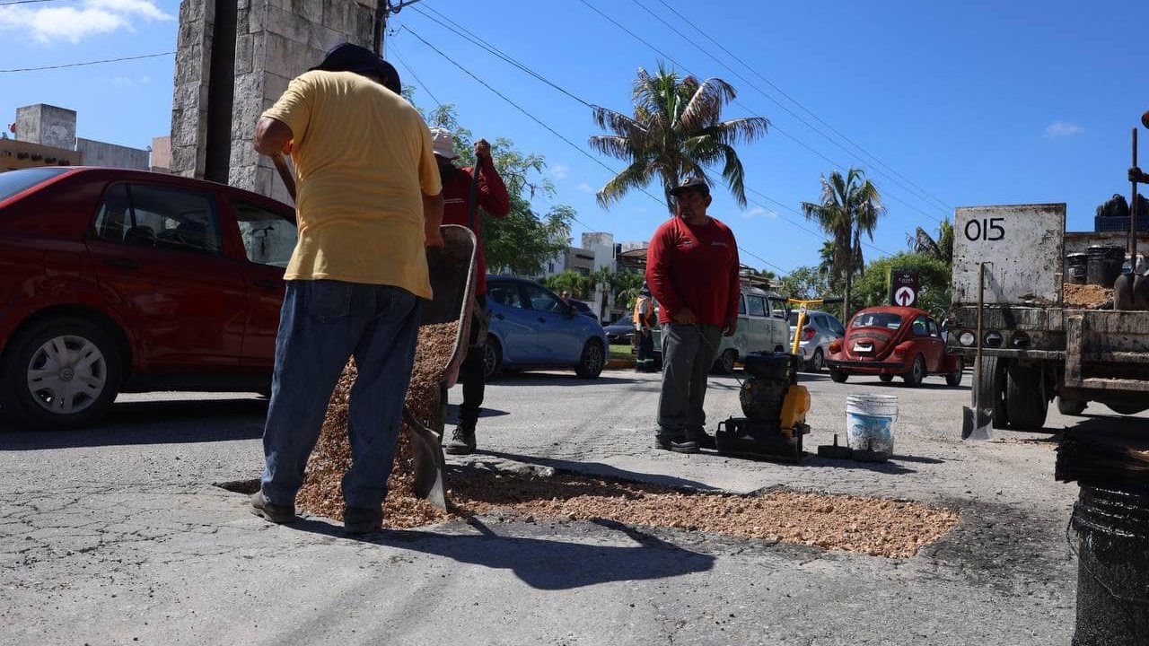 Bacheo en Cancún.