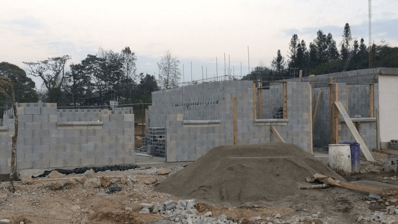 Viviendas en construcción.