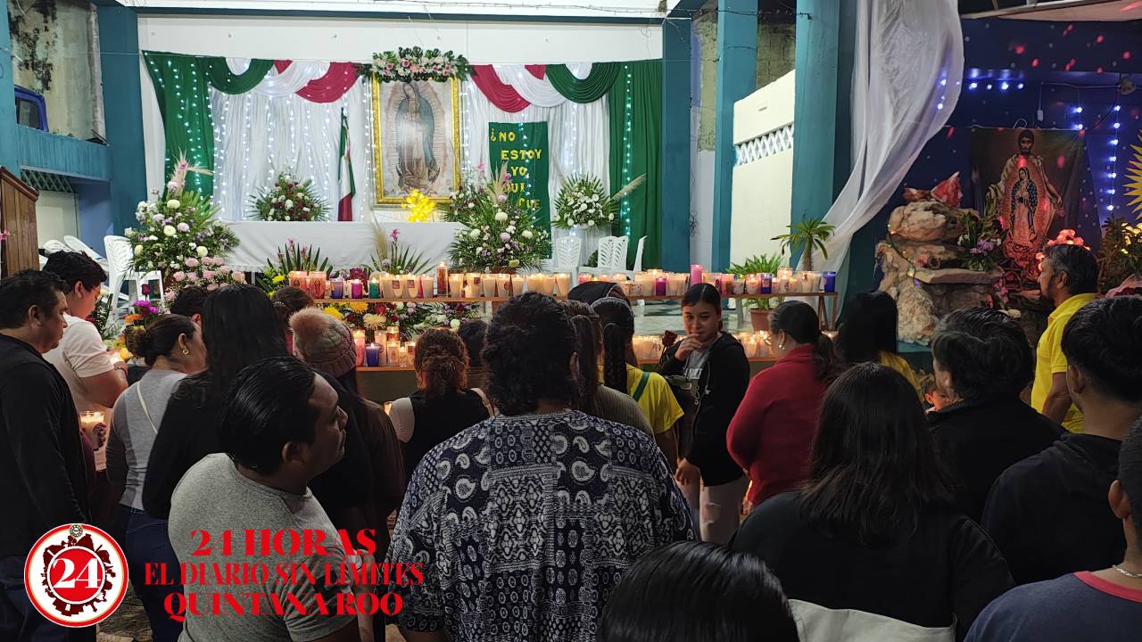 Chetumal celebró a la Virgen de Guadalupe.