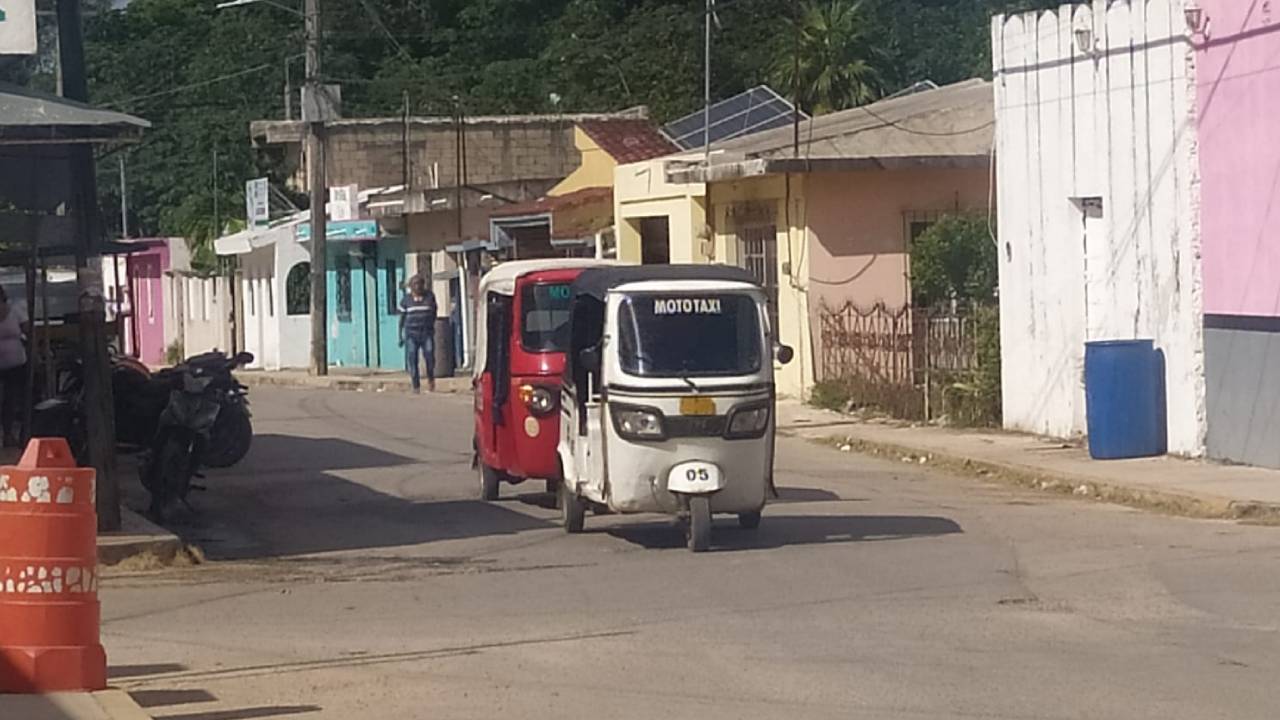 Mototaxista en Kantunilkín.