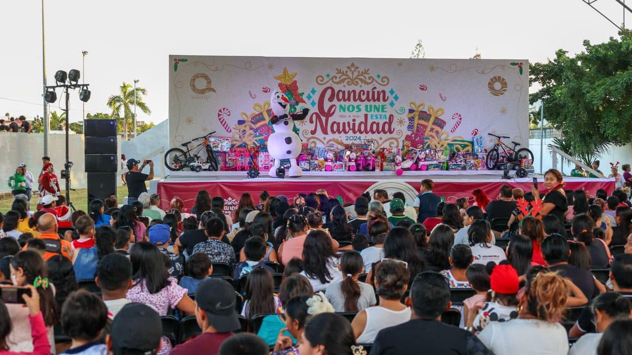 Villas navideñas en Cancún.