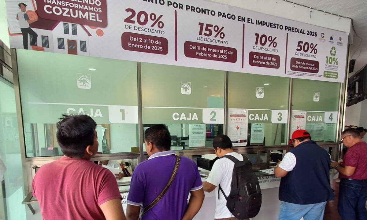 Pago del predial en Cozumel.