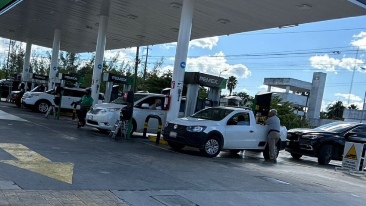 Estación de servicios en Quintana Roo.