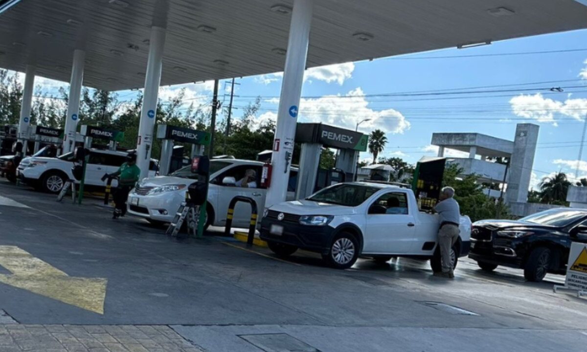 Estación de servicios en Quintana Roo.
