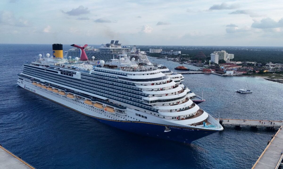 El crucero Carnival Venezia , en Cozumel.