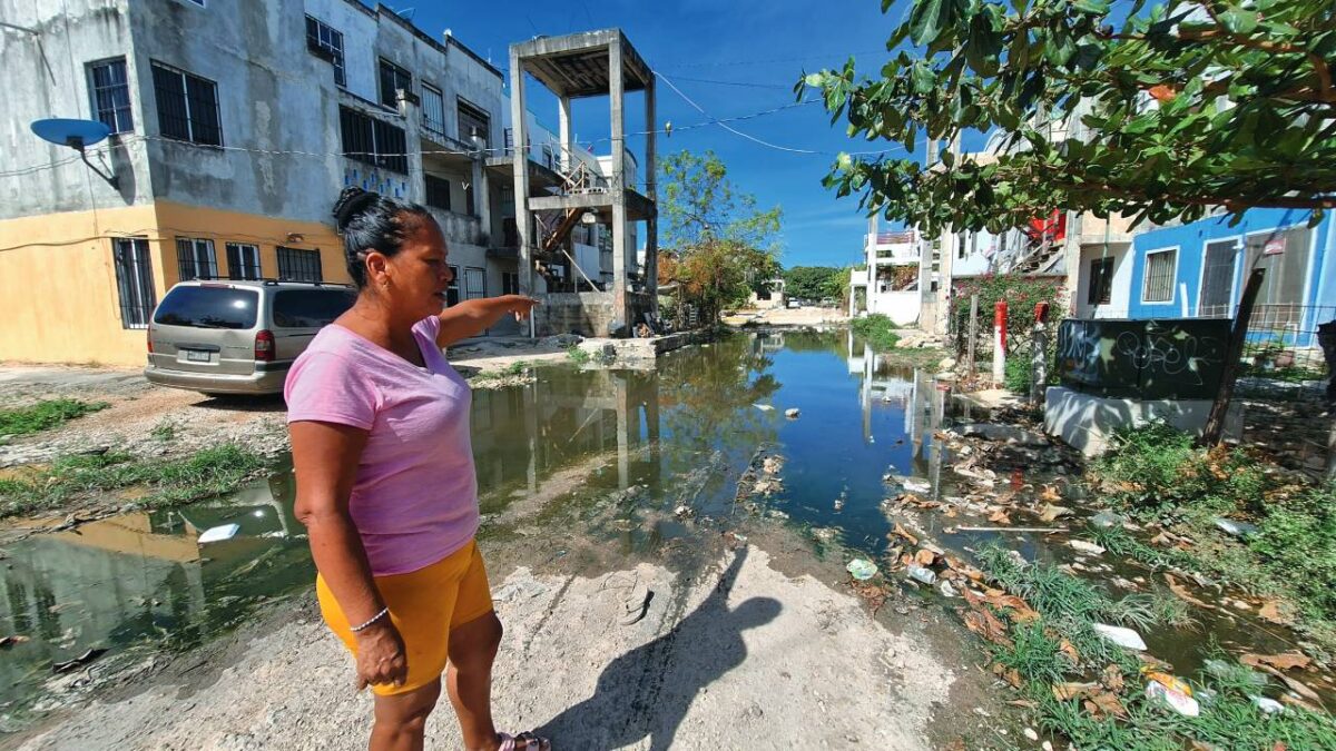 Fraccionamiento sin drenaje.