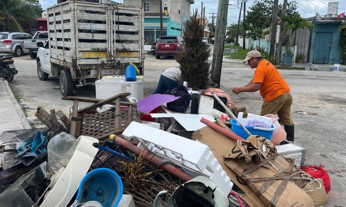 Descacharrización en Cozumel.