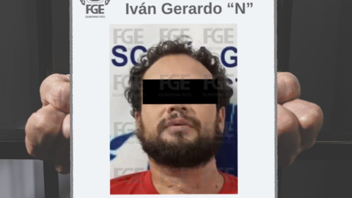 Detenido por la FGE de Quintana Roo.