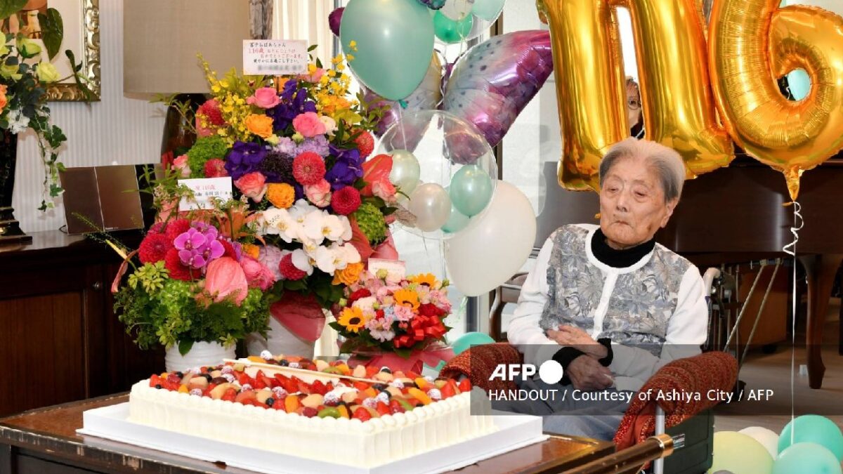 Tomiko Itooka, la persona más anciana del mundo.