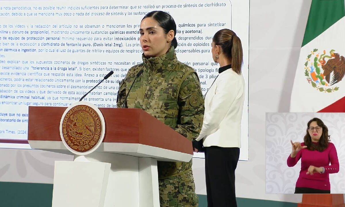 Desmienten al NYT sobre fabricación de fentanilo.