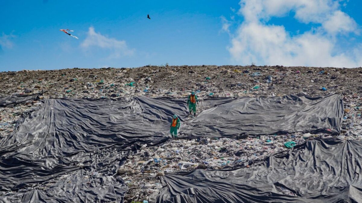 Basurero en Cozumel.