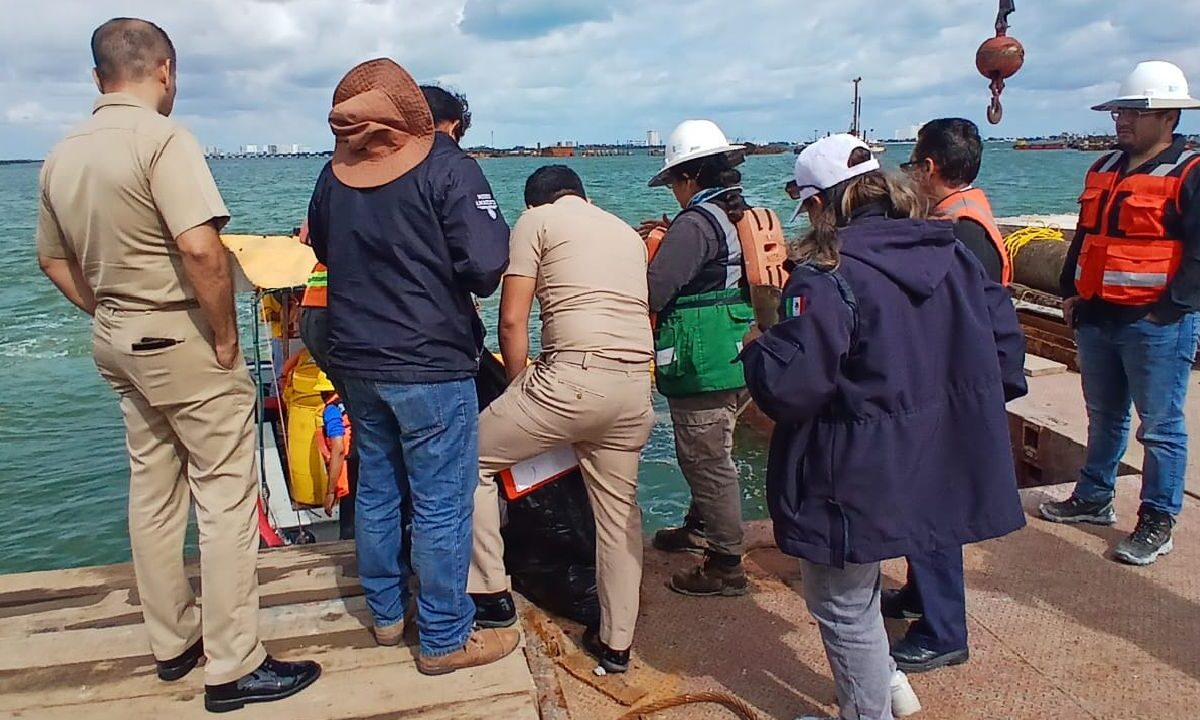 Interviene Profepa en accidente en la Laguna Nichupté.