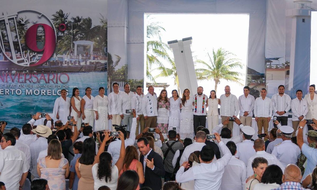 Puerto Morelos de fiesta.