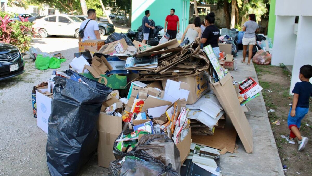 Reciclatón en Puerto Morelos.