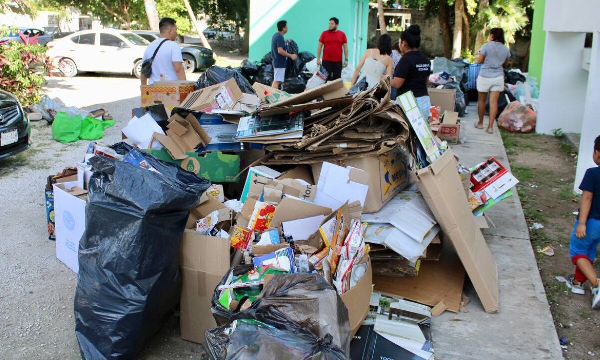 Reciclatón en Puerto Morelos.