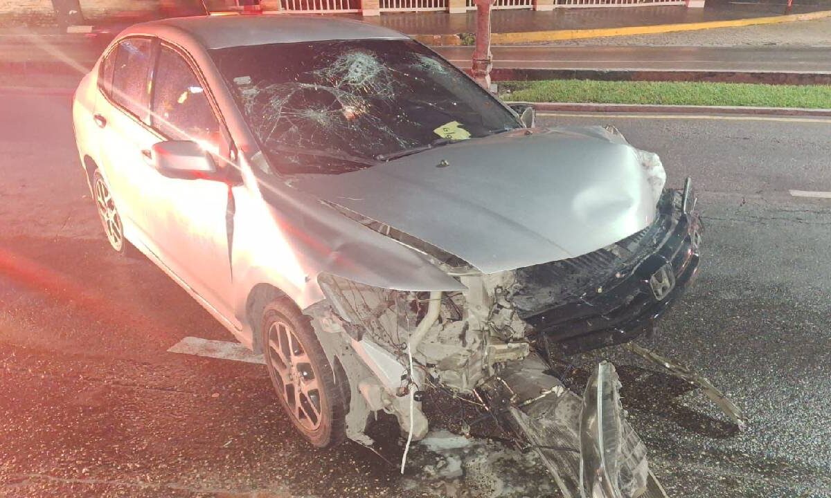 Accidente en la zona hotelera de Cancún.
