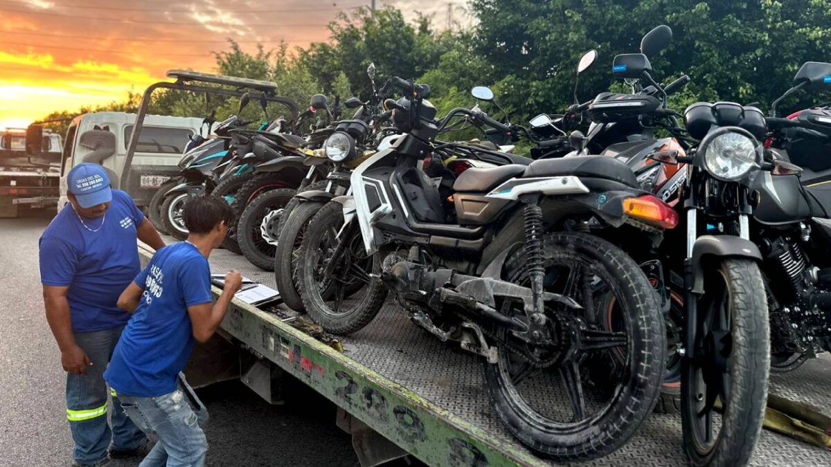 ,Motocicletas retiradas de circulación.