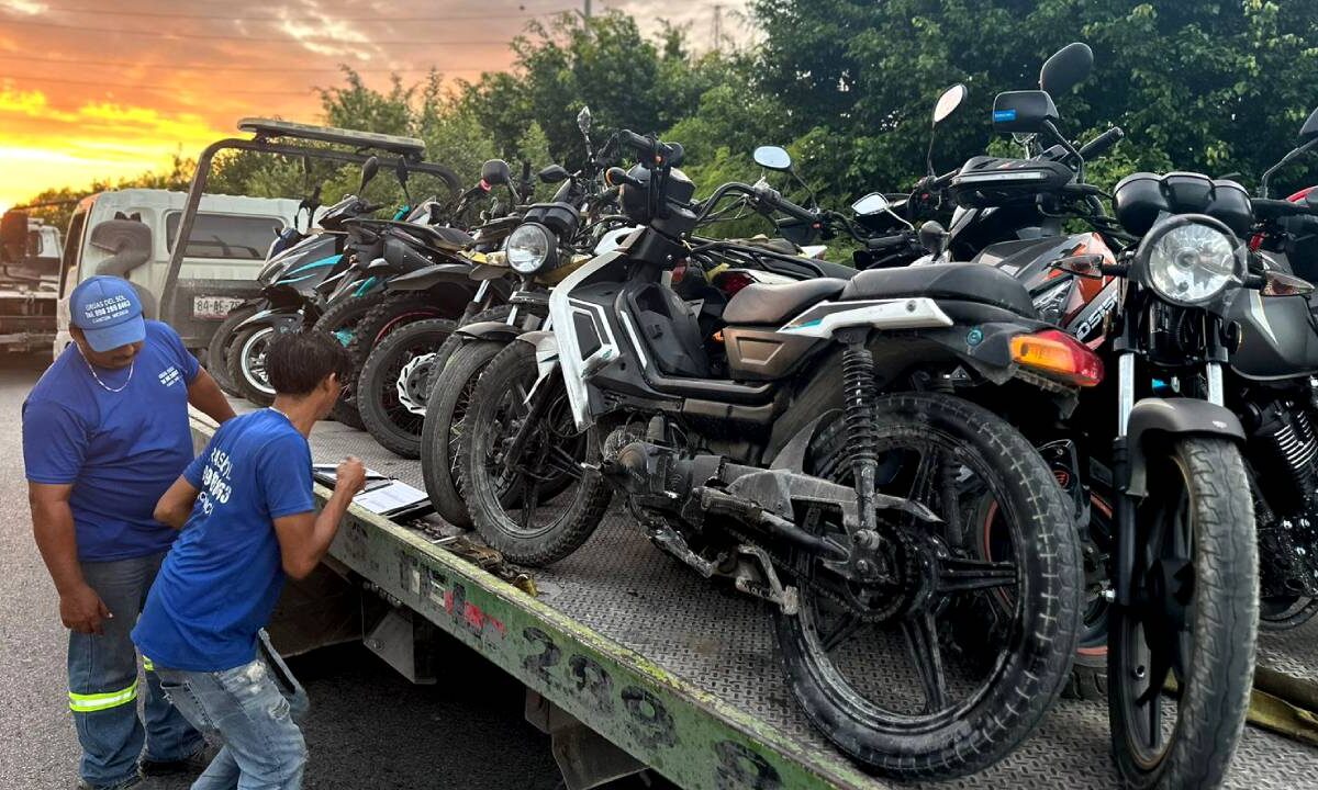 ,Motocicletas retiradas de circulación.