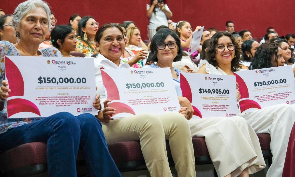 Beneficiarias del programa Mujeres en la Ciencia.