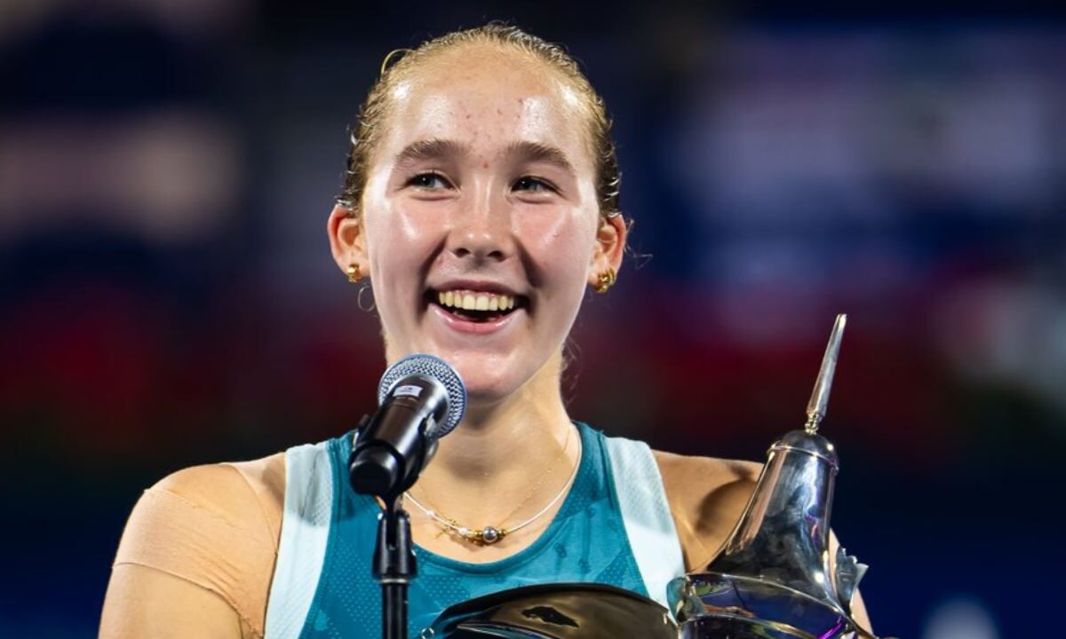 La tenista Mirra Andreeva, de 17 años.