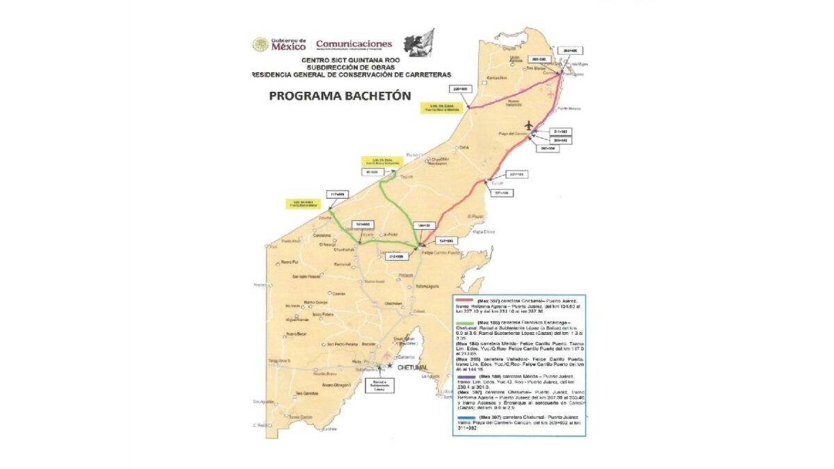 Dan avances del programa Bachetón en Quintana Roo.