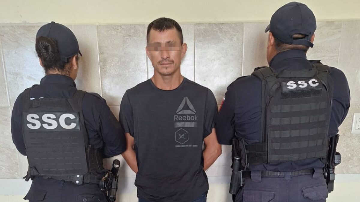 El sujeto fue detenido en Tulum y puesto a disposición de las autoriaades.
