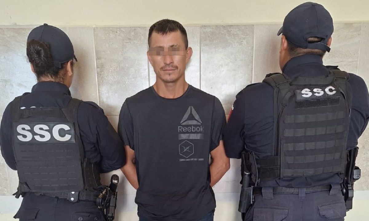 El sujeto fue detenido en Tulum y puesto a disposición de las autoriaades.