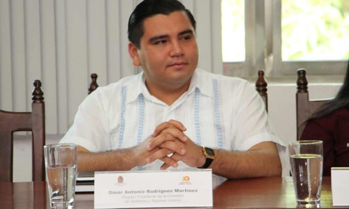 El síndico municipal de Othón P. Blanco, Omar Rodríguez Martínez.