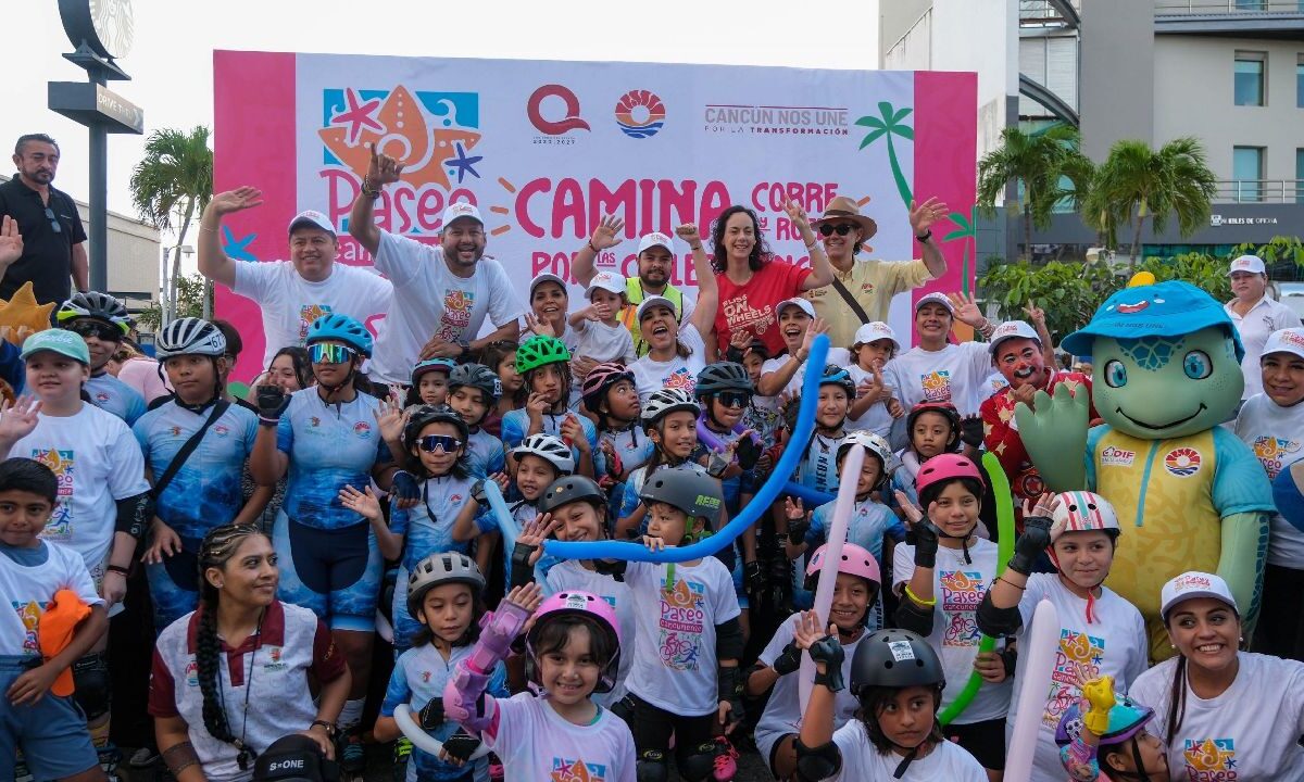 La iniciativa Paseo Cancunense busca la convivencia familiar.