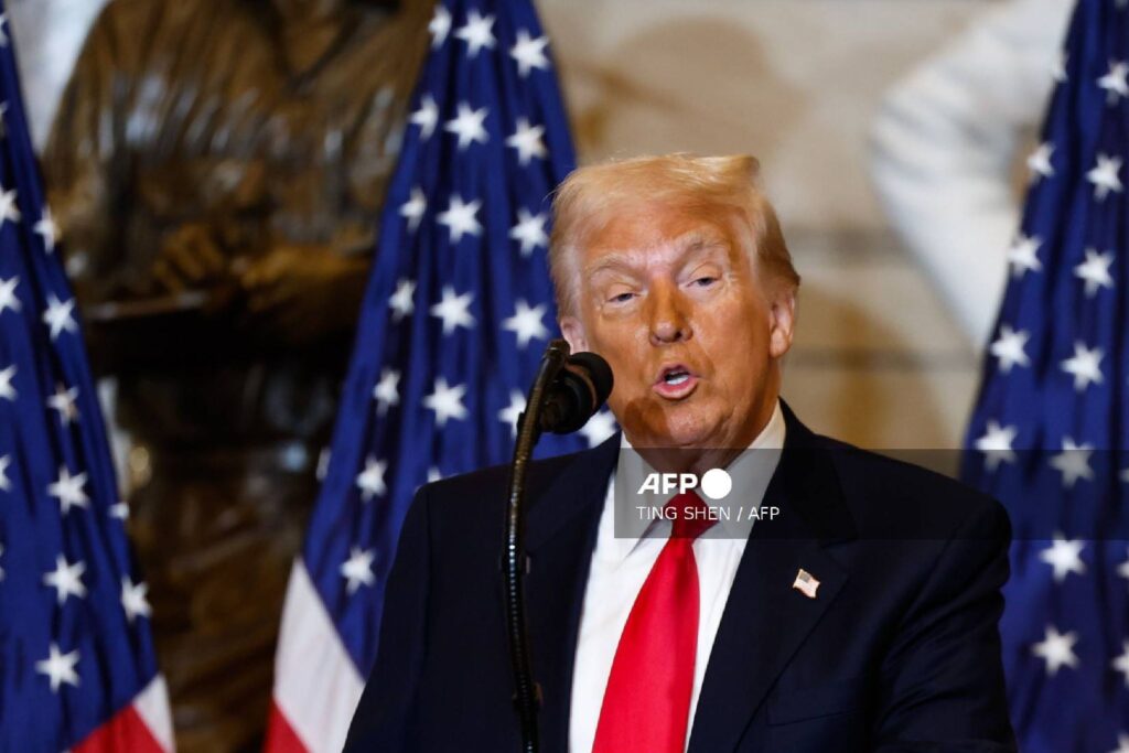 Donald Trump insiste en su lucha al crimen organizado.
