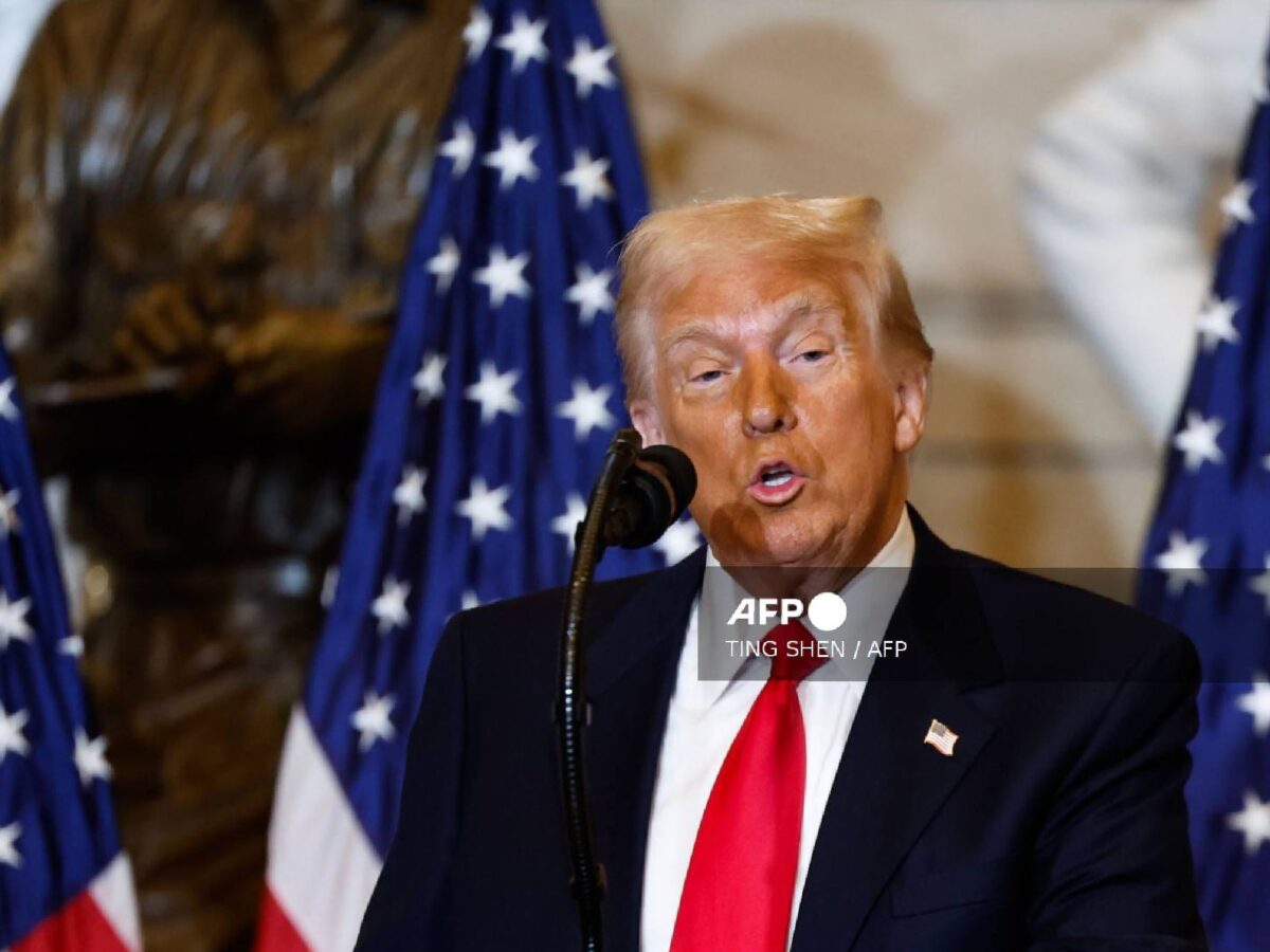 Donald Trump insiste en su lucha al crimen organizado.