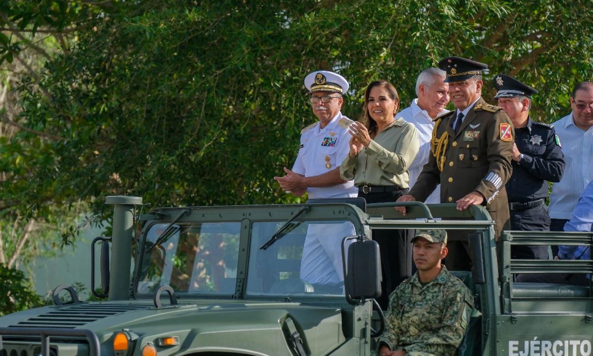 Celebran el Día del Ejército Mexicano.