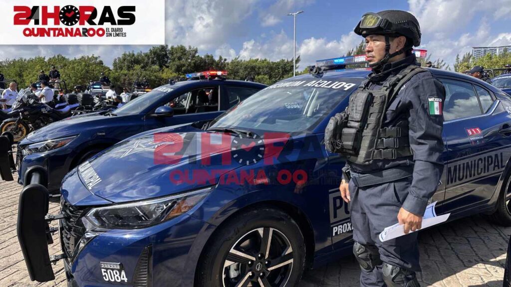 Policía Municipal en Benito Juárez.